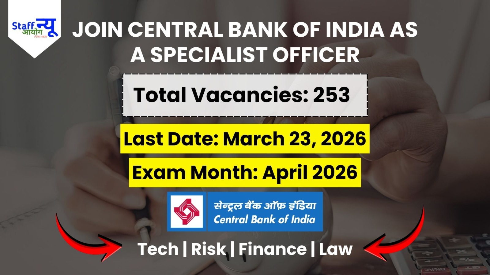 
                                                        Unlock Your Potential: Central Bank of India Specialist Officers Recruitment 2026!