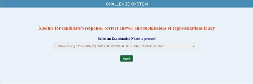 ssc MTS Response Sheet