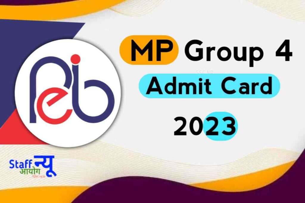 MP Group 4 Admit Card 2023