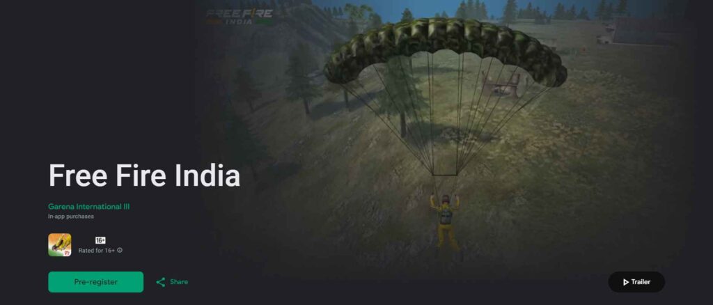 Free Fire India Pre-Registration