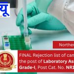 Laboratory Assistant Grade-I Post Category No. NR17923