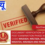 DOCUMENT VERIFICATION OF SELECTION POST EXAMINATION PHASE XII/2024 (Post Code NR15424, NR17324, NR18924, NR20724, NR24624 and NR28424)