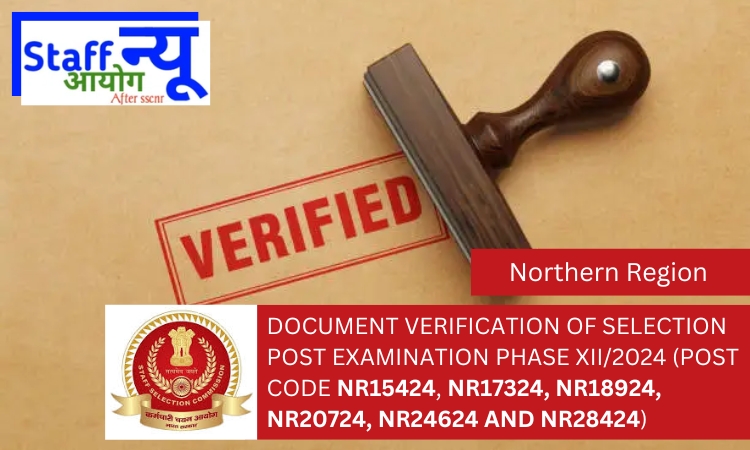 
                                                        DOCUMENT VERIFICATION OF SELECTION POST EXAMINATION PHASE XII/2024 (Post Code NR15424, NR17324, NR18924, NR20724, NR24624 and NR28424)