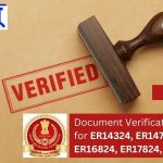 Document Verification Call for ER14324, ER14724, ER16824, ER17824, ER12728