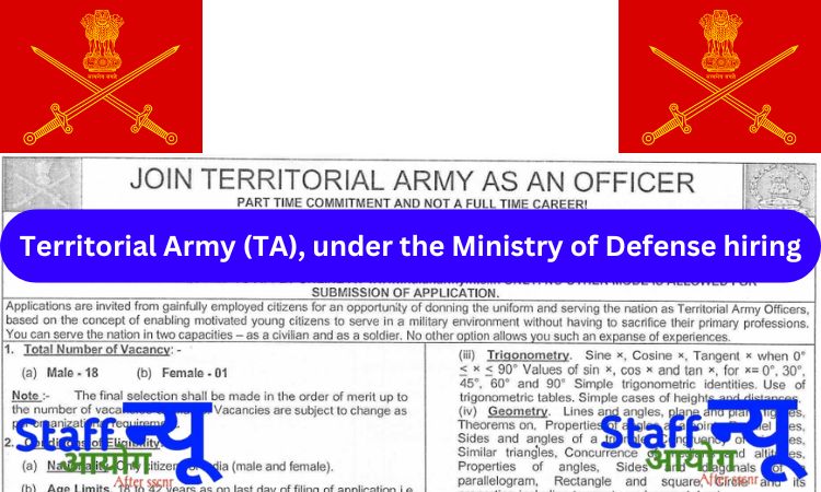 
                                                        Territorial Army ऑफिसर भर्ती 2025 – सेना में सेवा का सुनहरा मौका!