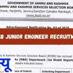 JKSSB JE Civil भर्ती 2025