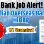 IOB Specialist Officers Recruitment