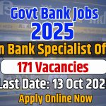 Indian Bank Specialist Officer (SO) Recruitment