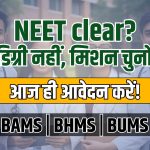 BAMS, BHMS और BUMS में करियर