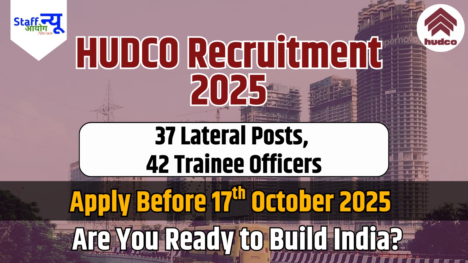 
                                                        HUDCO Recruitment 2025 – 79 Vacancies | Apply Now!