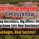 IIM Lucknow Achieves Stellar Summer Placement