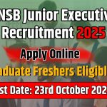 RNSB Junior Executive Recruitment