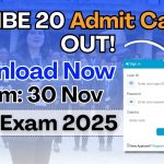 AIBE 20 Admit Card 2025 Released