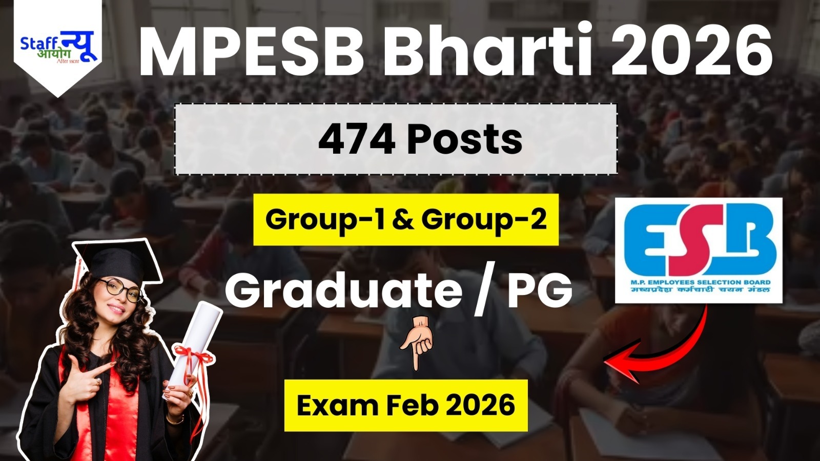 
                                                        MPESB Group-1 & Group-2 Recruitment 2026 – 474 Posts
