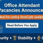 Office Attendant Recruitment 2026