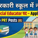 सरकारी स्कूल में नौकरी 987 Special Educator पद