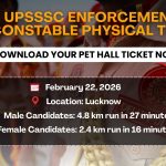 UPSSSC Releases PET Admit Cards for 477 Pravartan Sipahi Roles