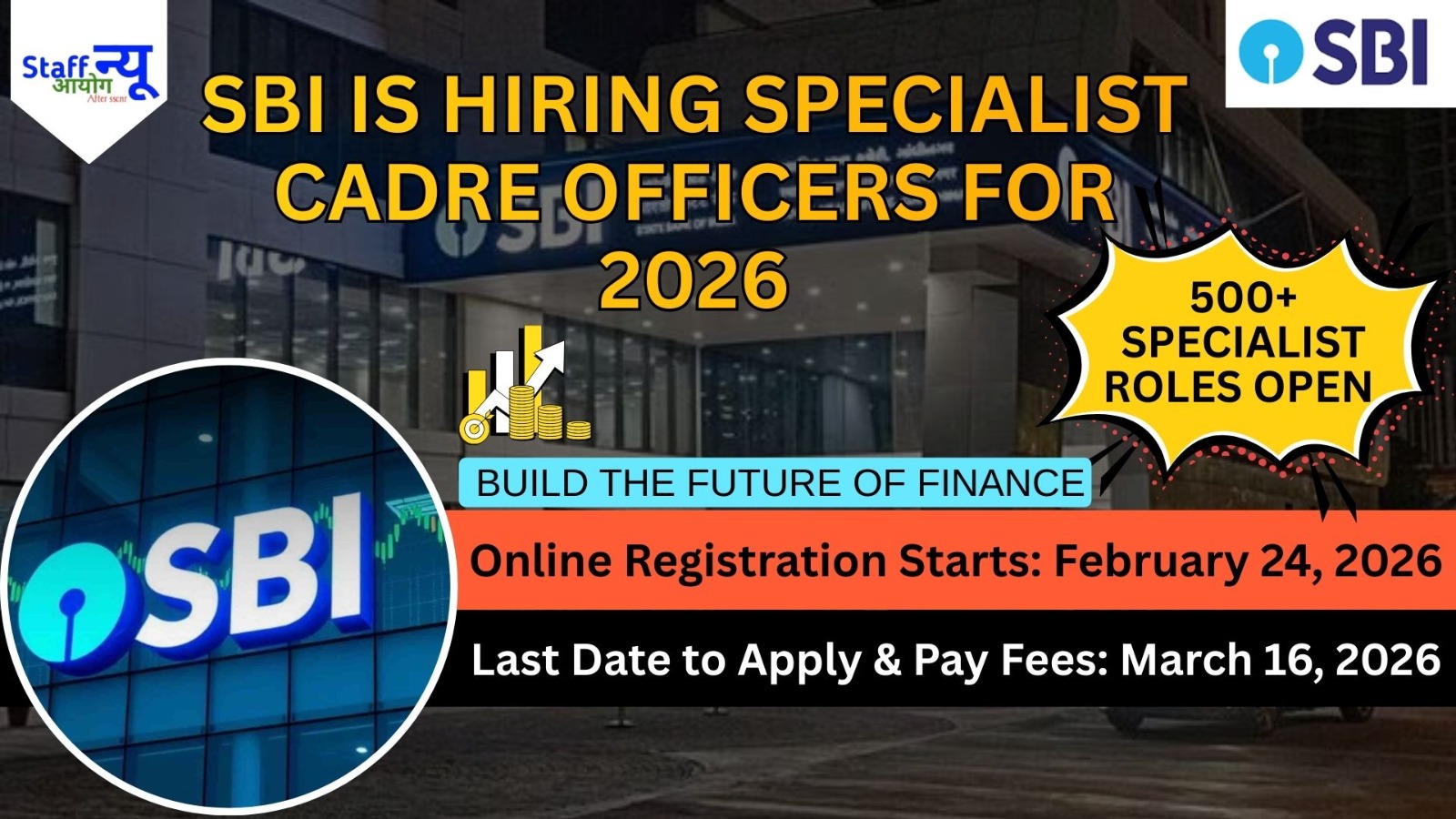 
                                                        Elevate Your Career with the Best: SBI Specialist Cadre Officers Recruitment 2026!
