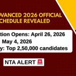 JEE Advanced 2026 Official Schedule