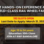 Rail Wheel Factory as an Act Apprentice