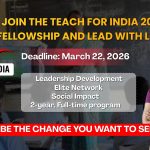 Teach For India (TFI) 2026 Fellowship