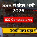SSB Constable Recruitment 2026