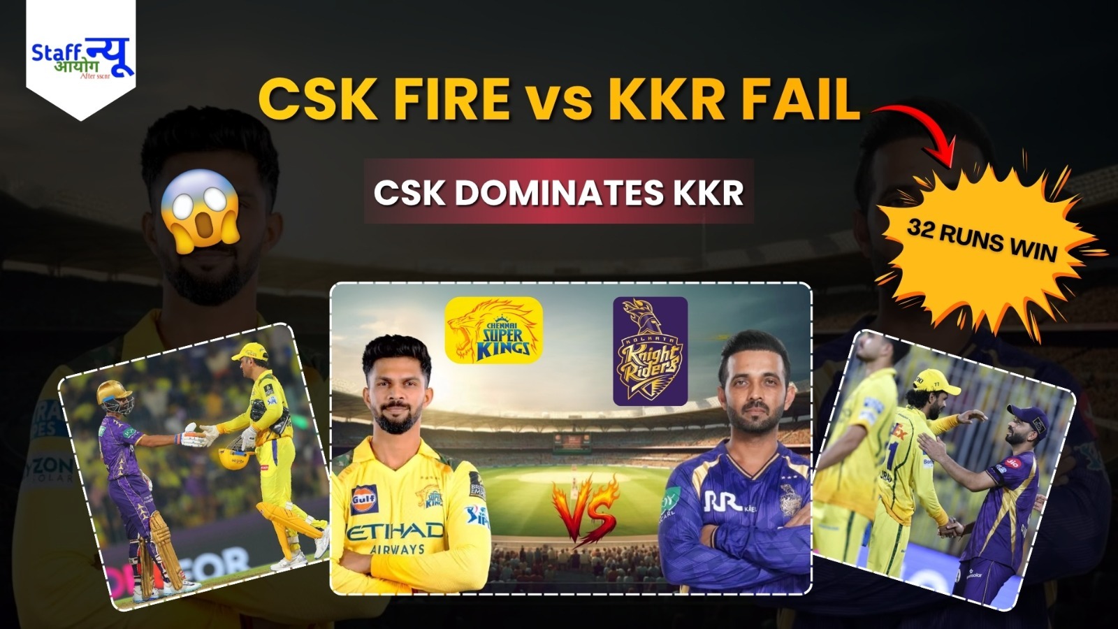 
                                                        IPL 2026 Match 22 CSK vs KKR – Detailed Match Report
