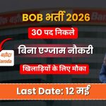 Bank of Baroda में स्पोर्ट्स कोटा भर्ती शुरू