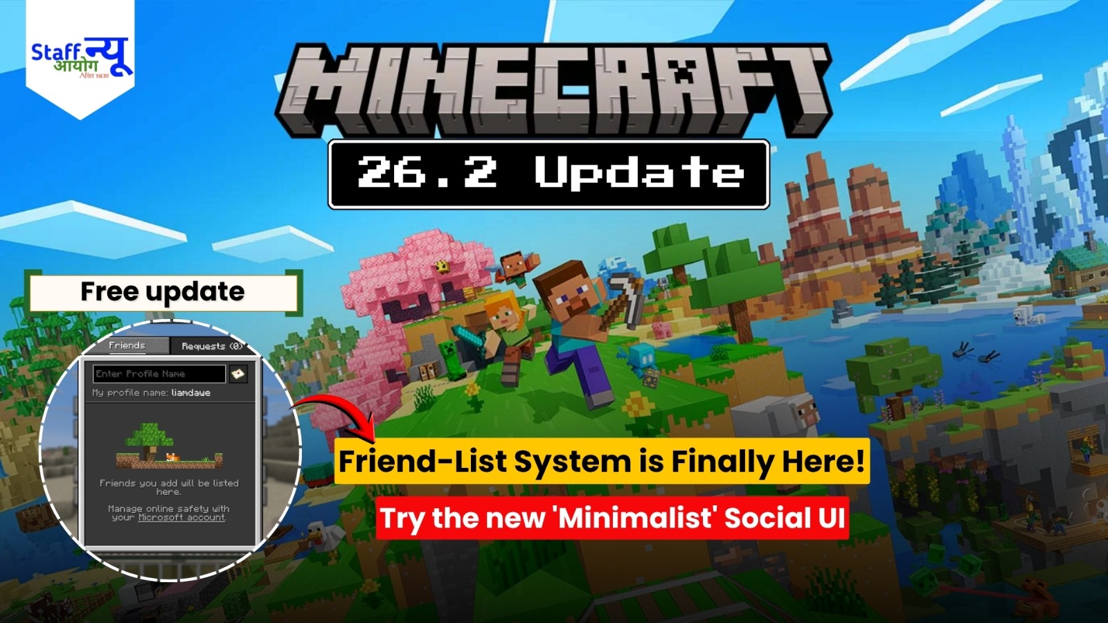 
                                                        Minecraft 26.2 Update: Friend-List & Multiplayer Explosion! What’s New in the Seventh Snapshot?
