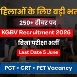 AP KGBV Teaching Recruitment 2026, 299 टीचिंग पदों पर भर्ती, महिला उम्मीदवारों के लिए सुनहरा मौका