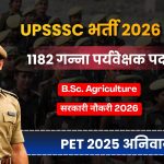 UPSSSC Sugarcane Supervisor Recruitment 2026: 1182 गन्ना पर्यवेक्षक पदों पर निकली भर्ती, जानें योग्यता, आयु सीमा, सैलरी और आवेदन प्रक्रिया