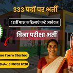 शाहजहांपुर आंगनवाड़ी कार्यकत्री भर्ती 2026: 333 पदों पर निकली भर्ती, 12वीं पास महिलाओं के लिए सुनहरा अवसर