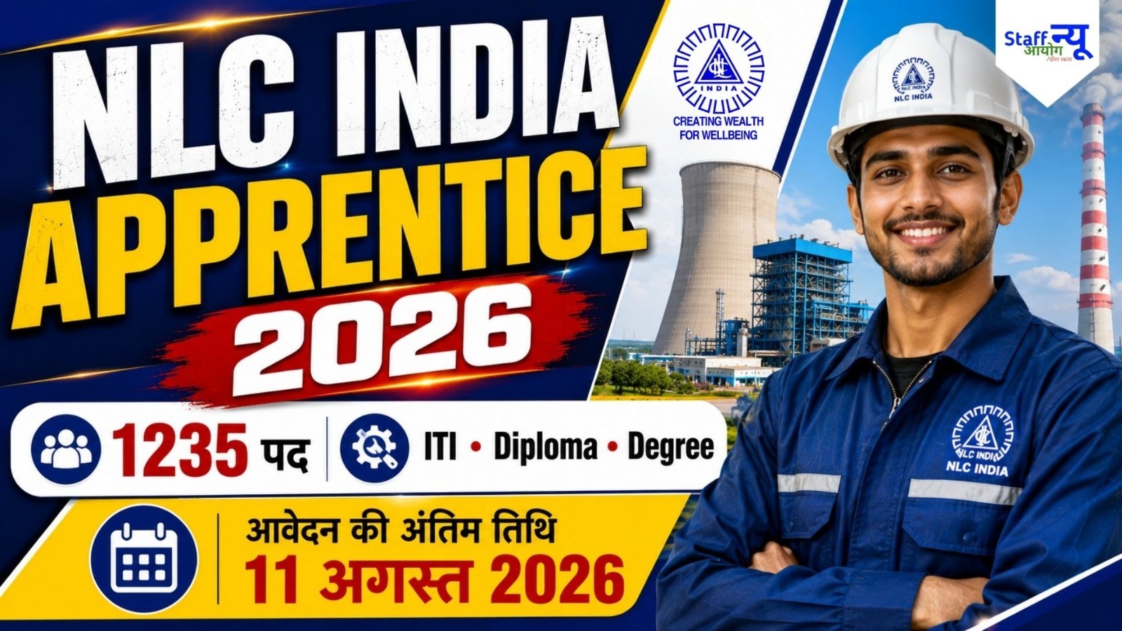 
                                                        NCL भर्ती 2026: 259 माइनिंग सरदार और सर्वेयर पदों पर निकली भर्ती, 10वीं पास उम्मीदवारों के लिए सुनहरा मौका