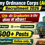 Army Ordnance Corps (AOC) Recruitment 2026: भारतीय सेना में 2,600+ पदों पर बम्पर सरकारी भर्ती, 10वीं व 12वीं पास के लिए सबसे बड़ा मौका!