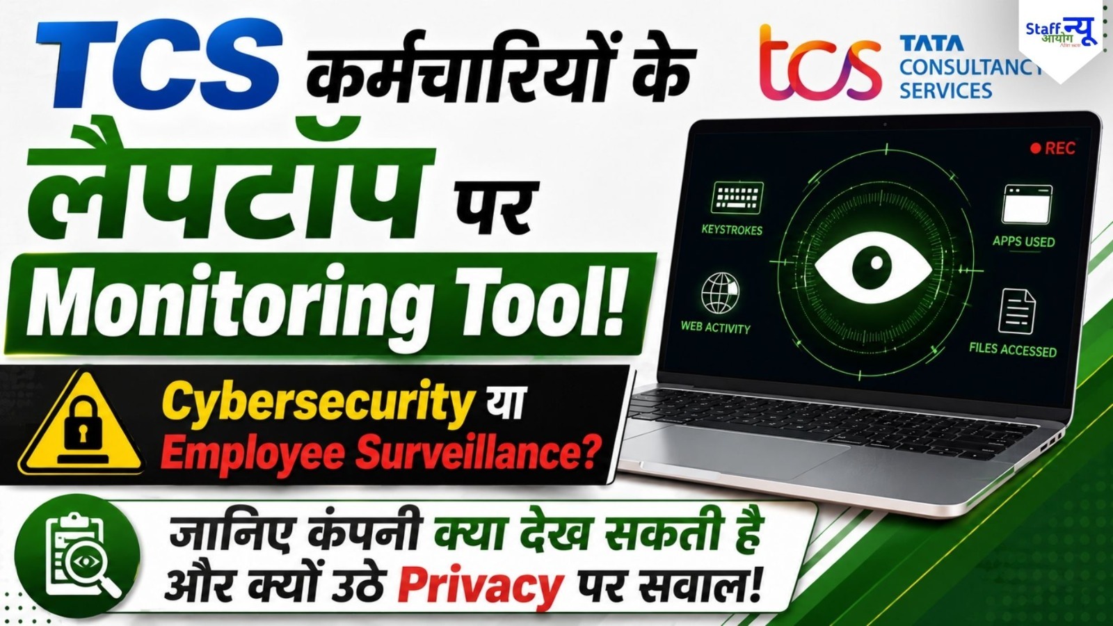 
                                                        TCS कर्मचारियों के Laptop पर Monitoring Tool, Privacy को लेकर क्यों उठे सवाल?