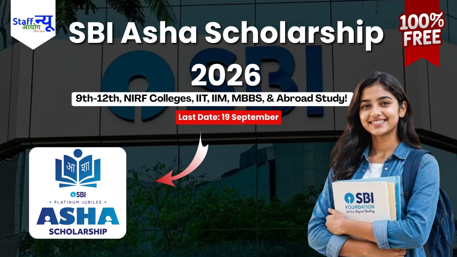 
                                                        SBI Asha Scholarship 2026: देश की सबसे बड़ी छात्रवृत्ति! 9वीं क्लास से लेकर विदेश में पढ़ाई तक के लिए मिलेगा Money assistance