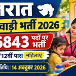 गुजरात आंगनवाड़ी भर्ती 2026: 6,843 पदों पर भर्ती, 10वीं-12वीं पास महिलाओं के लिए मौका