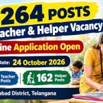 Telangana Anganwadi Recruitment 2026: तेलंगाना में आंगनवाड़ी के 264 पदों पर भर्ती, 24 अक्टूबर तक करें आवेदन