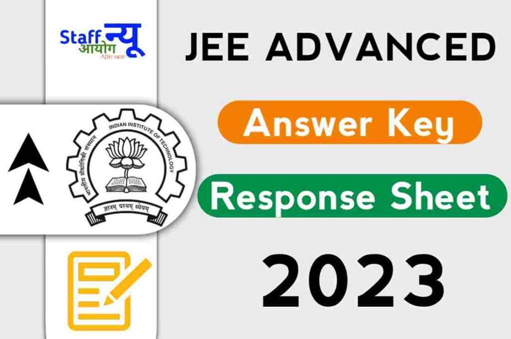JEE Advanced Response Sheet 2023