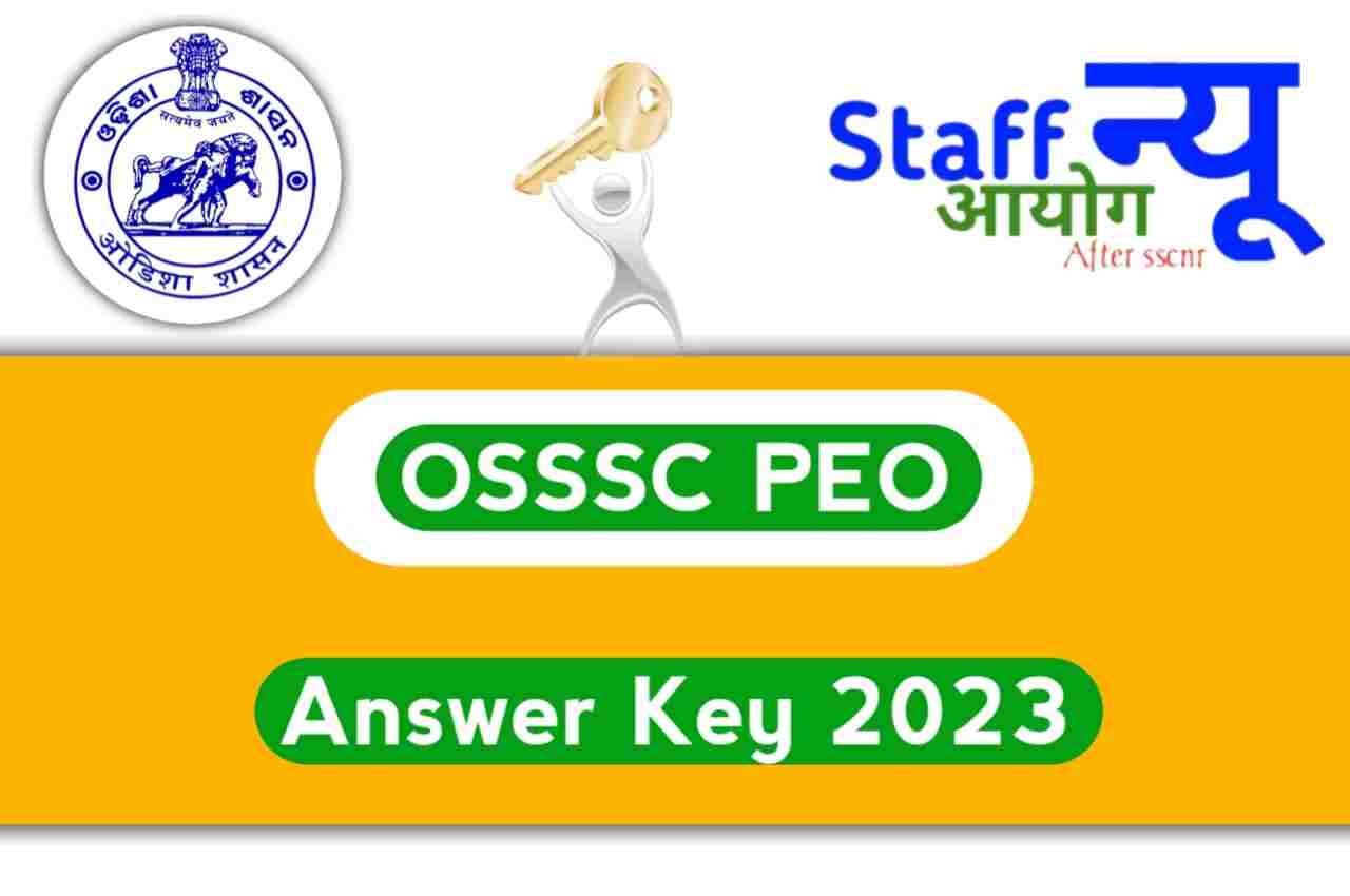 OSSSC PEO Answer Key 2023