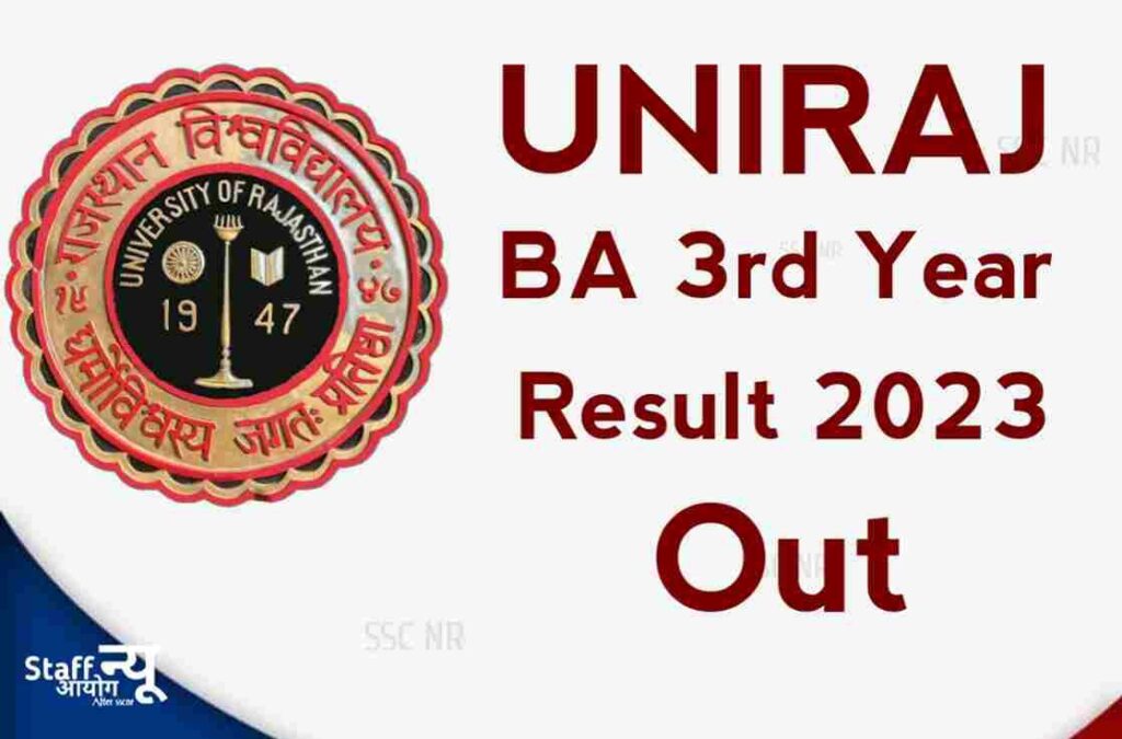 Uniraj BA 3rd Year Result 2023