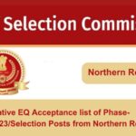 Find the results of various SSC Posts from the Northern Region Phase-IX2021