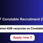 RPF Constable Recruitment 2024 4208 vacancies will be filled. Apply now !!