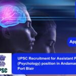 UPSC Recruitment for Assistant Professor (Psychology) position