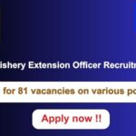 WBPSC Fishery Extension Officer Recruitment 2024 81 vacancies will be filled. Apply now !!