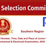 Find Roll Number, Time, Date and Place of SSC JE (Civil, Mechanical & Electrical) Examination, 2024
