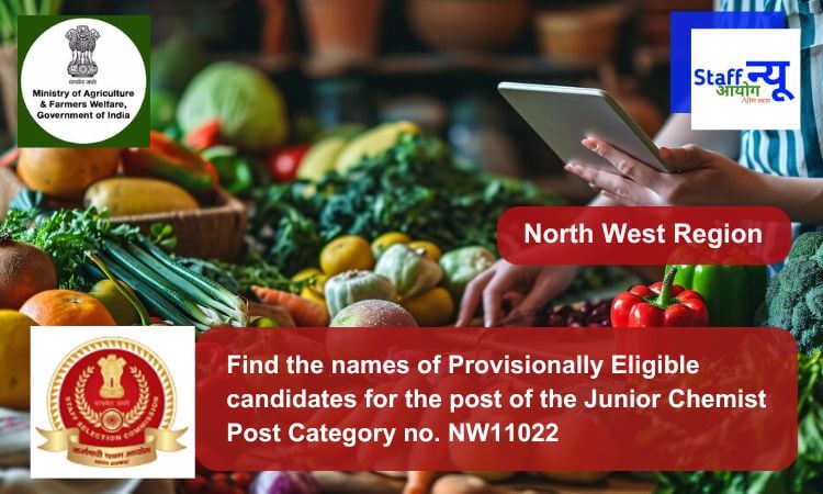 
                                                        Find the names of Provisionally Eligible candidates for the post of the Junior Chemist Post Category no. NW11022