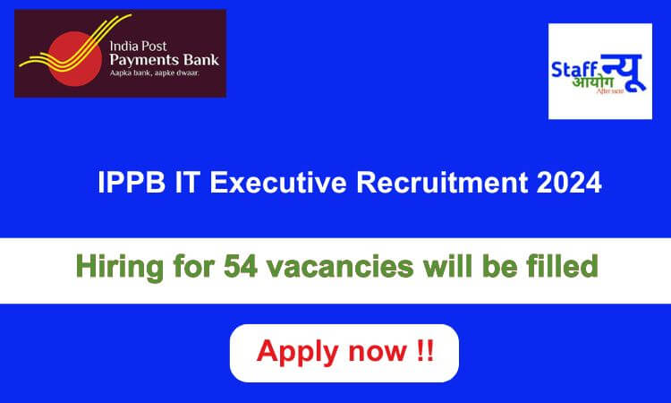 
                                                        IPPB IT Executive Recruitment 2024: 54 vacancies will be filled. Apply now !!