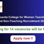 Vasanta College for Women Recruitment 2024 14 Teaching and Non-Teaching vacancies will be filled. Apply now !!