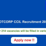 COTCORP CCIL Recruitment 2024 214 vacancies will be filled. Apply now !!